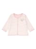 Steiff Sweatjacke in Rosa/ Weiß