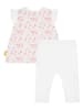 Steiff 2-delige outfit wit/roze