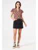 Garcia Shirt in Rot/ Creme/ Braun