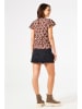 Garcia Shirt in Rot/ Creme/ Braun