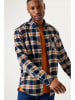 Garcia Blouse donkerblauw/oranje