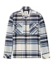 Garcia Hemdjacke in Grau/ Creme/ Hellblau