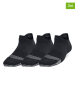 Under Armour Skarpety funkcyjne (3 pary) "Breathe" w kolorze czarnym
