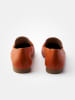 Paul Green Leren mocassins oranje