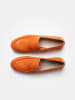 Paul Green Leder-Mokassins in Orange