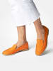 Paul Green Leder-Mokassins in Orange