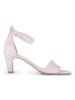 Gabor Leder-Sandaletten in Rosa