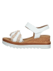 Gabor Leren sleehaksandalen wit/lichtroze