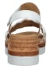 Gabor Leren sleehaksandalen wit/lichtroze