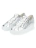 Paul Green Leder-Sneakers in Silber