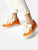 Paul Green Leder-Sneakers in Orange