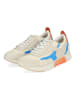 Paul Green Leder-Sneakers in Beige/ Hellblau