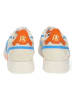 Paul Green Leder-Sneakers in Beige/ Hellblau