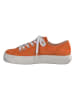 Paul Green Leder-Sneakers in Orange