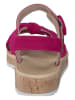 Paul Green Leder-Sandalen in Pink