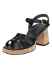 Paul Green Leder-Sandaletten in Schwarz