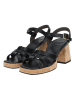 Paul Green Leder-Sandaletten in Schwarz