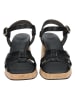 Paul Green Leder-Sandaletten in Schwarz