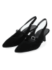 Paul Green Leder-Slingpumps in Schwarz