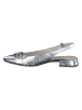 Paul Green Leder-Slingballerinas in Silber