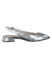 Paul Green Leder-Slingballerinas in Silber