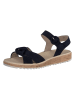 Paul Green Leder-Sandalen in Dunkelblau