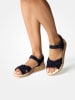 Paul Green Leder-Sandalen in Dunkelblau