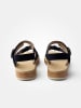 Paul Green Leder-Sandalen in Dunkelblau