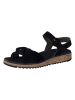Paul Green Leder-Sandalen in Schwarz