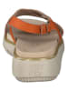 Paul Green Leder-Sandaletten in Orange