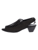 Paul Green Leder-Sandaletten in Schwarz