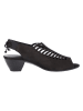 Paul Green Leder-Sandaletten in Schwarz