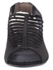 Paul Green Leder-Sandaletten in Schwarz