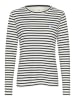 Kaffe Longsleeve "Liddy" zwart/crème