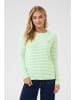 Kaffe Longsleeve "Liddy" in Grün/ Creme