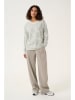 Kaffe Longsleeve "Winny" grijs/crème