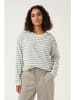 Kaffe Longsleeve "Winny" in Grau/ Creme