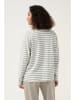 Kaffe Longsleeve "Winny" grijs/crème