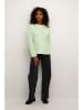 Kaffe Longsleeve "Winny" in Grün/ Creme