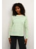 Kaffe Longsleeve "Winny" in Grün/ Creme
