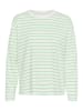 Kaffe Longsleeve "Winny" in Grün/ Creme