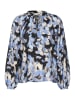 Kaffe Bluse "Victoria" in Hellblau/ Schwarz