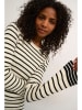 Kaffe Longsleeve "Jordie" in Creme/ Schwarz
