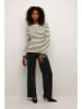 Kaffe Longsleeve "Jordie" in Creme/ Schwarz