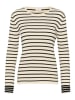 Kaffe Longsleeve "Jordie" in Creme/ Schwarz