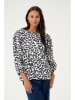 Kaffe Bluse "Roxy" in Weiß/ Schwarz