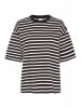 Kaffe Shirt "Lora" in Weiß/ Schwarz