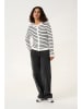 Kaffe Cardigan "Lilibeth" in Weiß/ Schwarz