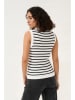 Kaffe Gebreide top "Lilibeth" wit/zwart