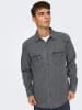 ONLY & SONS Koszula dżinsowa - Regular fit - w kolorze szarym
